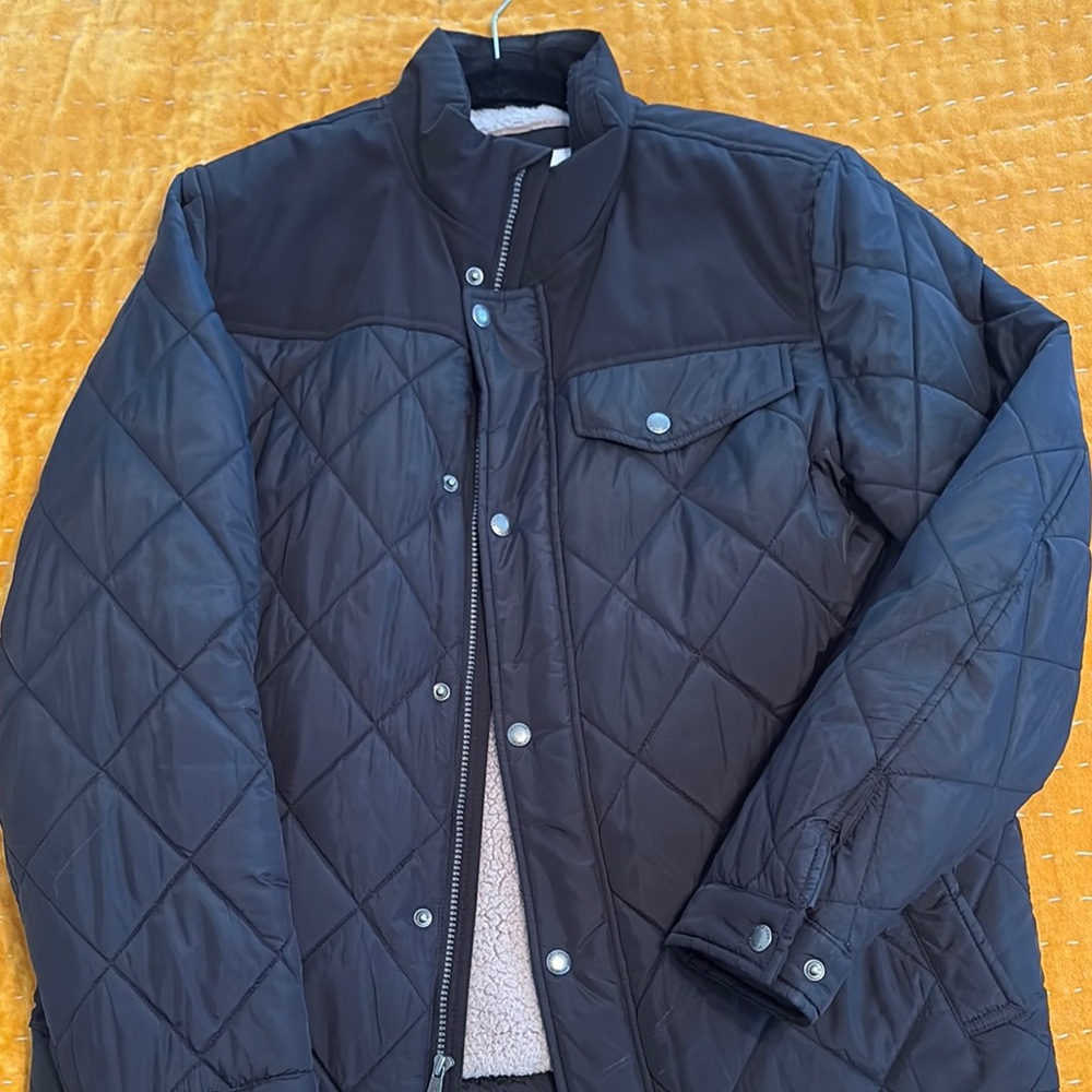 Cole Haan Men's Black Quilted Jacket